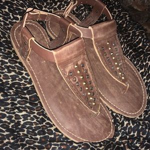 Leather Musse & Cloud Sandals